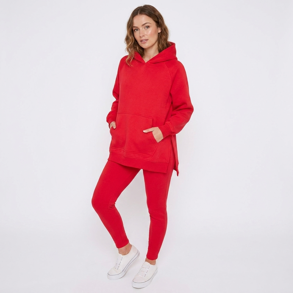 Women’s Hoodie Leggings Set 2 Piece Tracksuit Oversized Loungewear Gym - Image 2